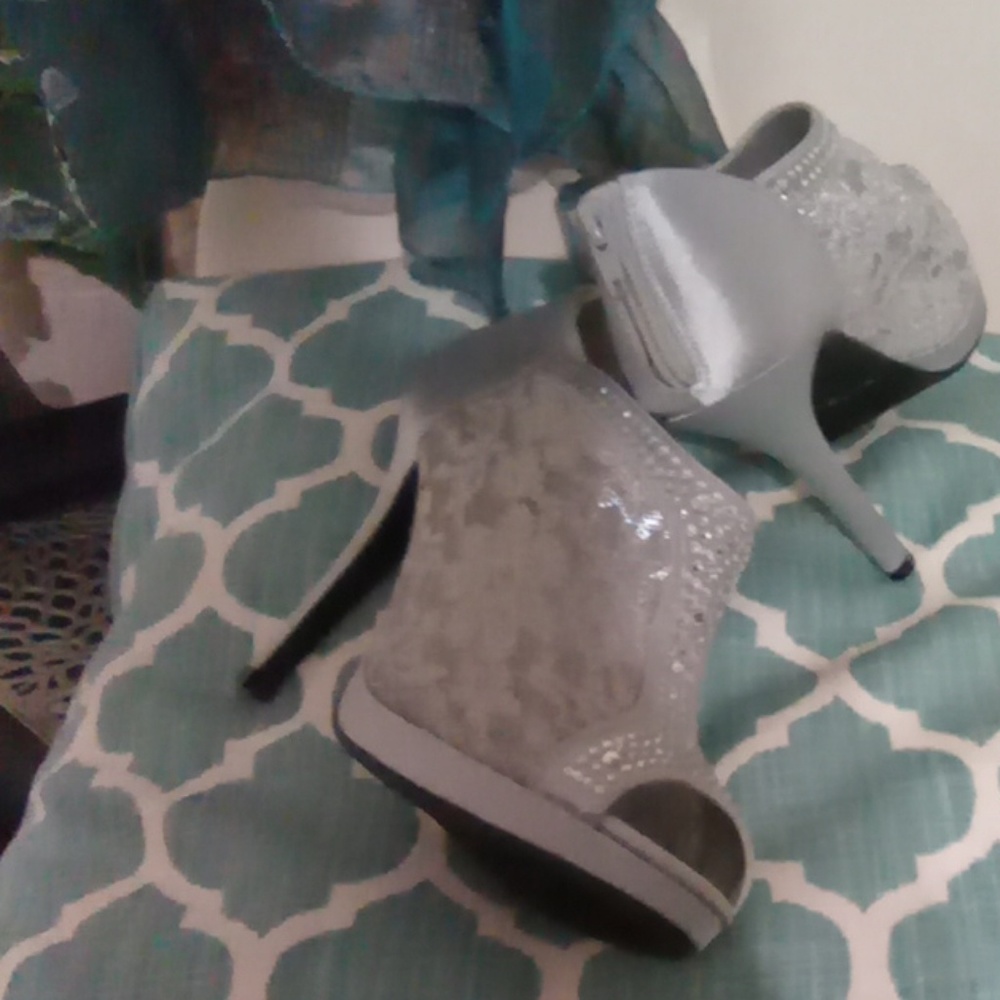 Silver shoes